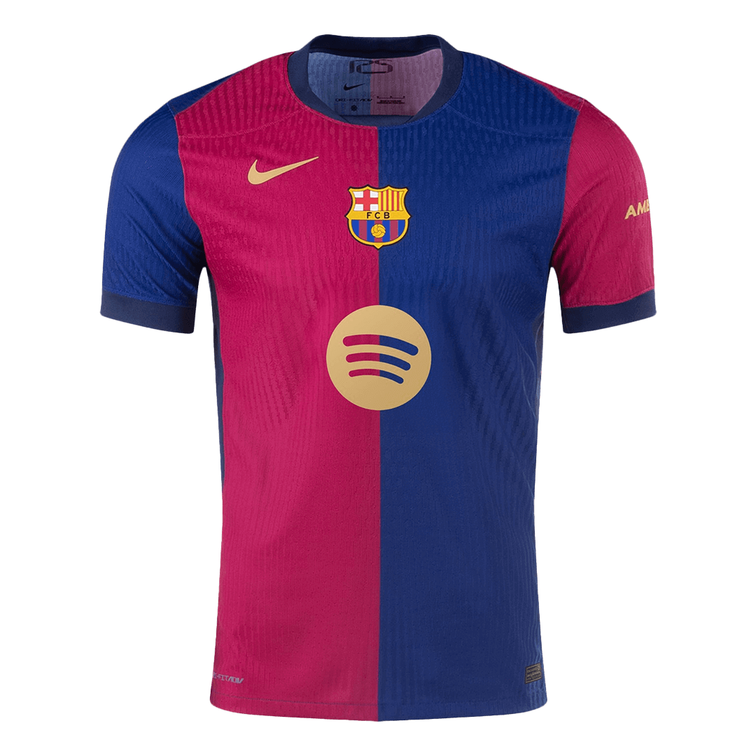 Camiseta Barcelona 2024/25 Primera Equipación Local Hombre (Spotify Logo sin Texto )- Versión Auténtica