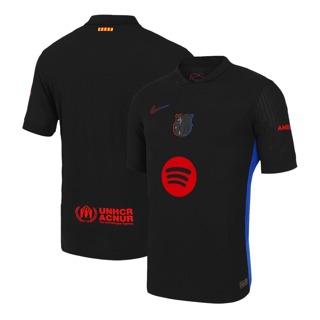 Camiseta Barcelona 2024/25 Segunda Equipación Visitante Hombre (Spotify Logo sin Texto )- Versión Auténtica