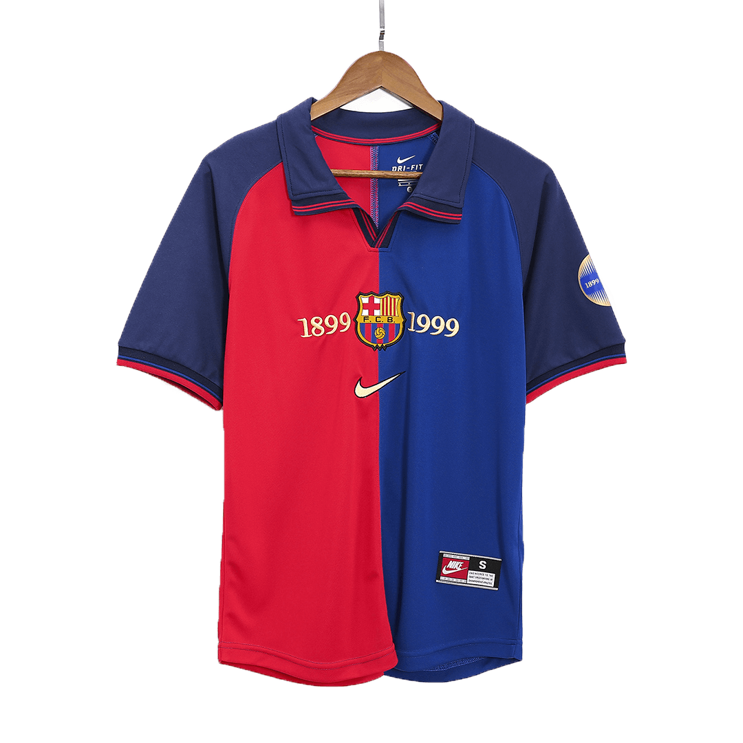 Camiseta Retro 1999/00 Barcelona Primera Equipación Local Hombre - Versión Hincha