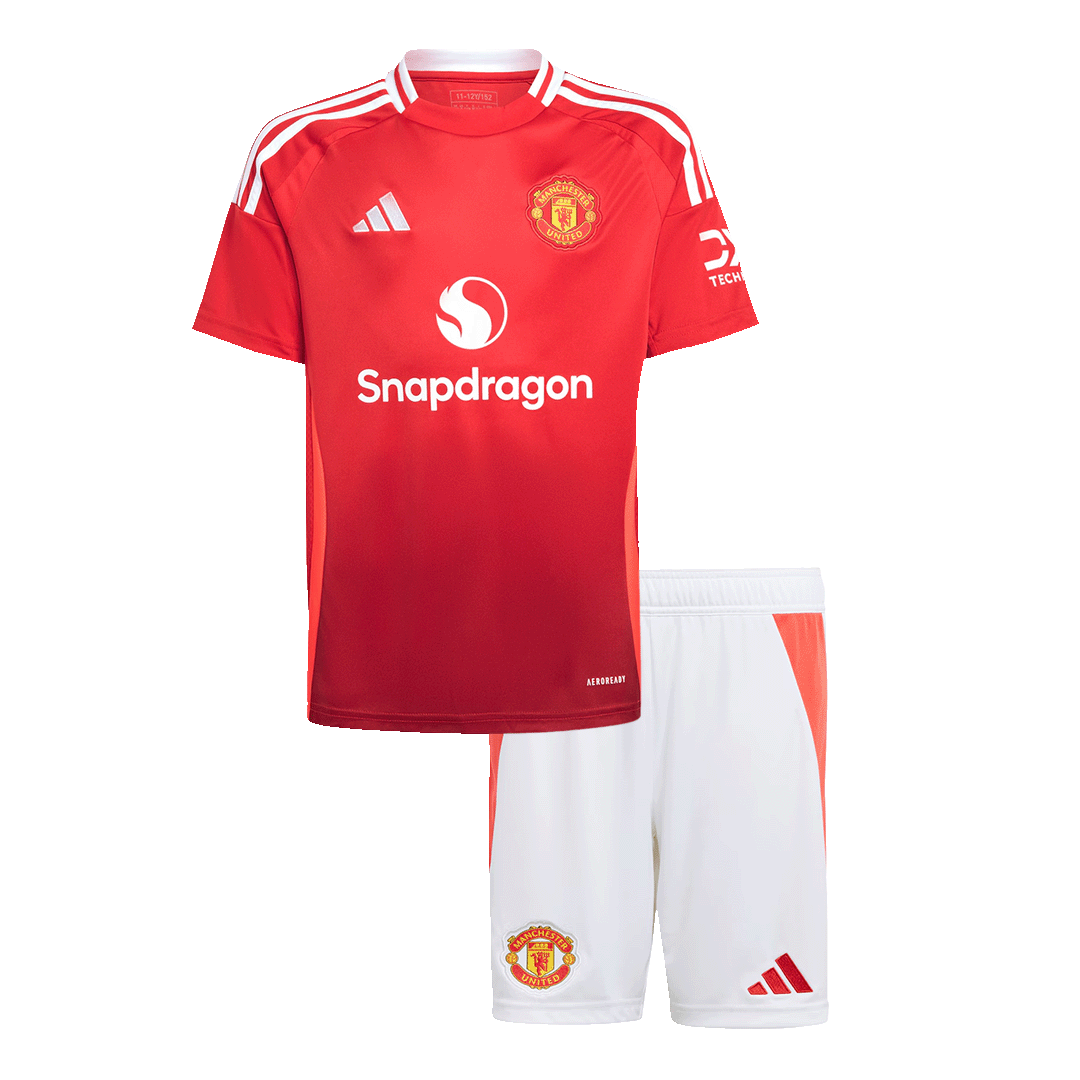 Miniconjunto Manchester United 2024/25 Primera Equipación Local Niño (Camiseta + Pantalón Corto)