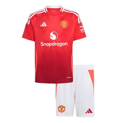 Miniconjunto Manchester United 2024/25 Primera Equipación Local Niño (Camiseta + Pantalón Corto)