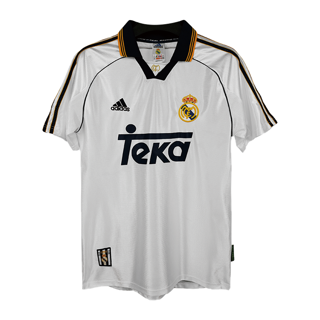 Camiseta Retro 1998/00 Real Madrid Primera Equipación Local Hombre - Versión Hincha