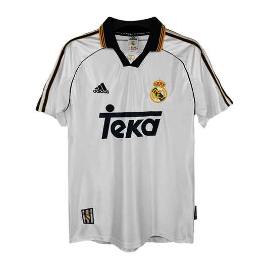 Camiseta Retro 1998/00 Real Madrid Primera Equipación Local Hombre - Versión Hincha