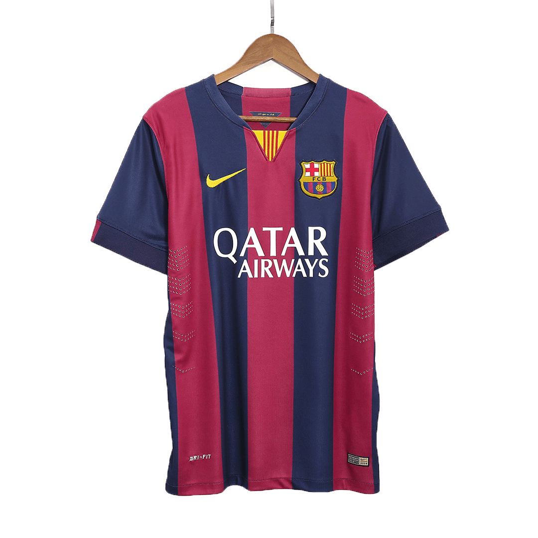 Camiseta Retro 2014/15 Barcelona Primera Equipación Local Hombre - Versión Hincha