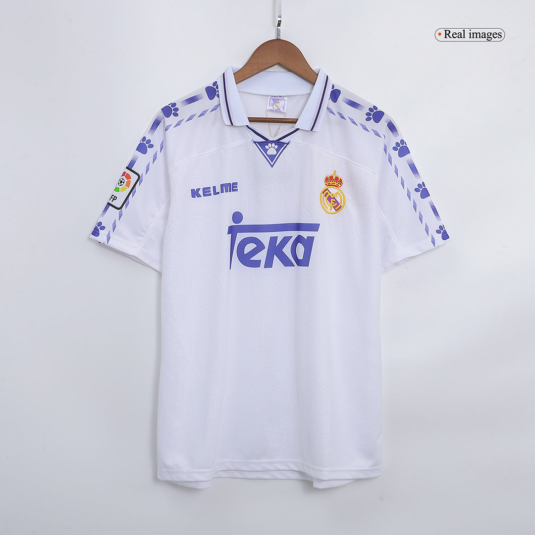 Camiseta Retro 1996/97 Real Madrid Primera Equipación Local Hombre - Versión Hincha