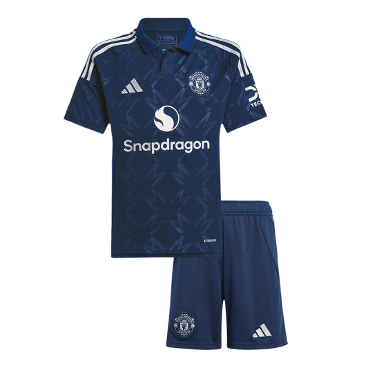 Miniconjunto Manchester United 2024/25 Segunda Equipación Visitante Niño (Camiseta + Pantalón Corto)