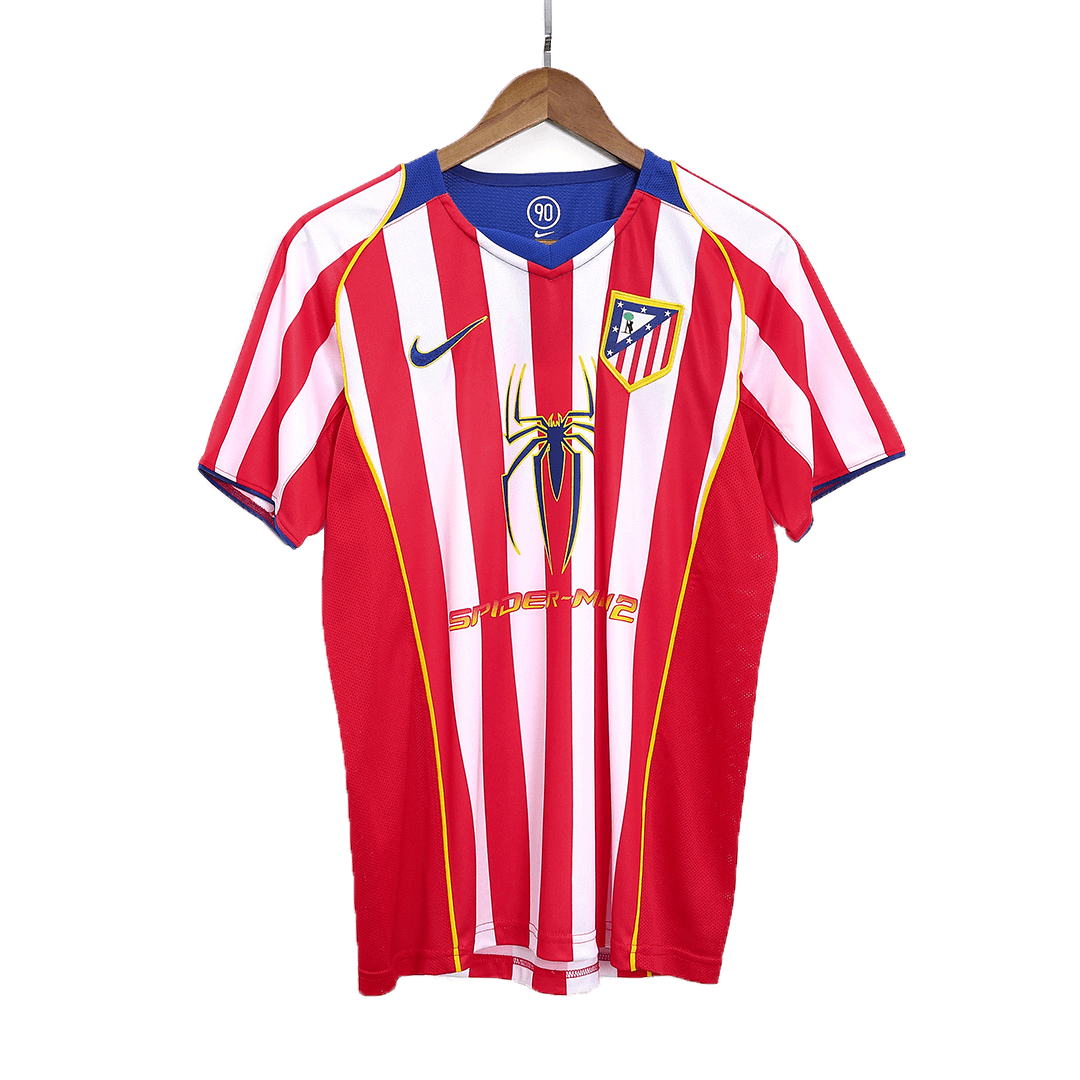 Camiseta Retro 2004/05 Atlético de Madrid Primera Equipación Local Hombre - Versión Hincha