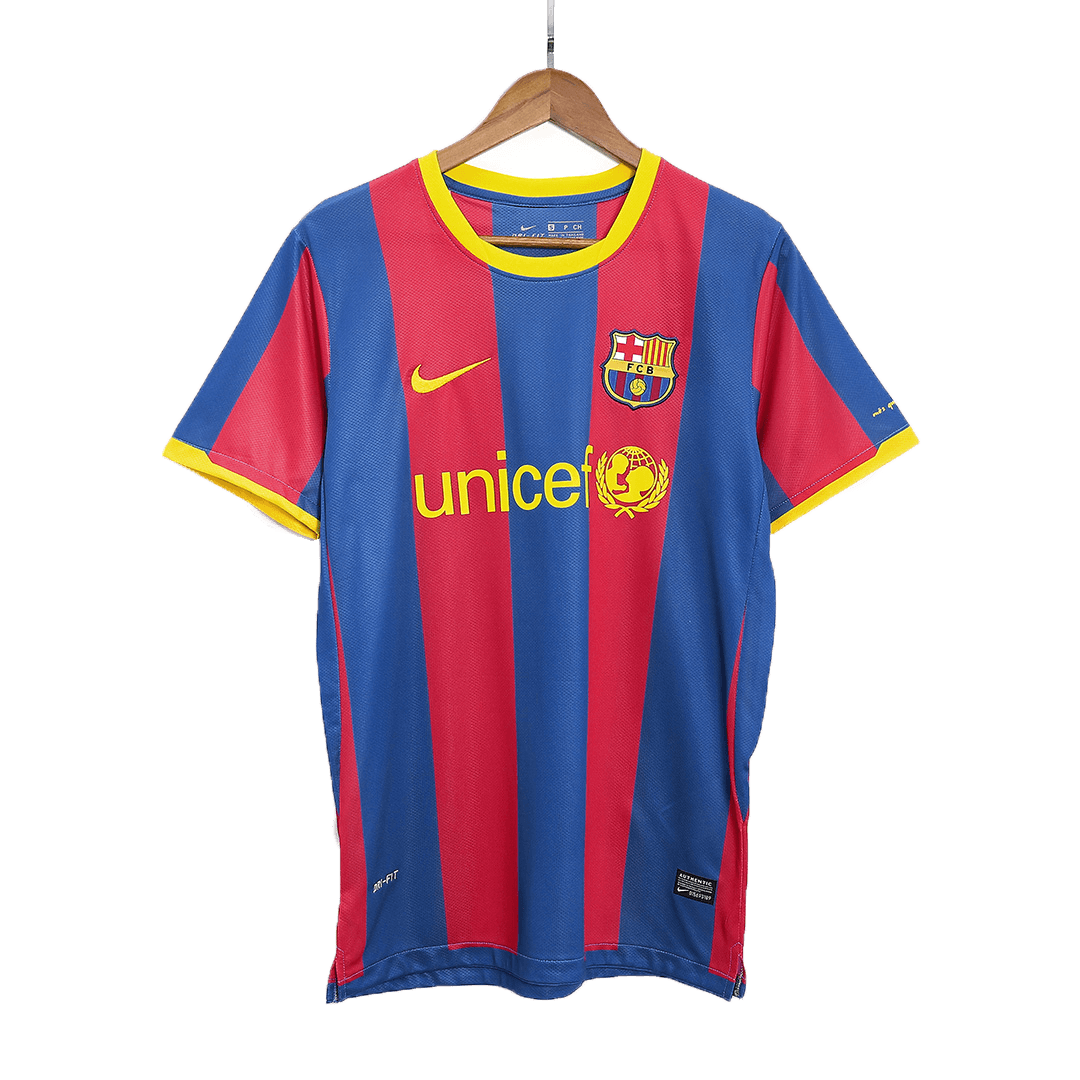 Camiseta Retro 2010/11 Barcelona Primera Equipación Local Hombre - Versión Hincha