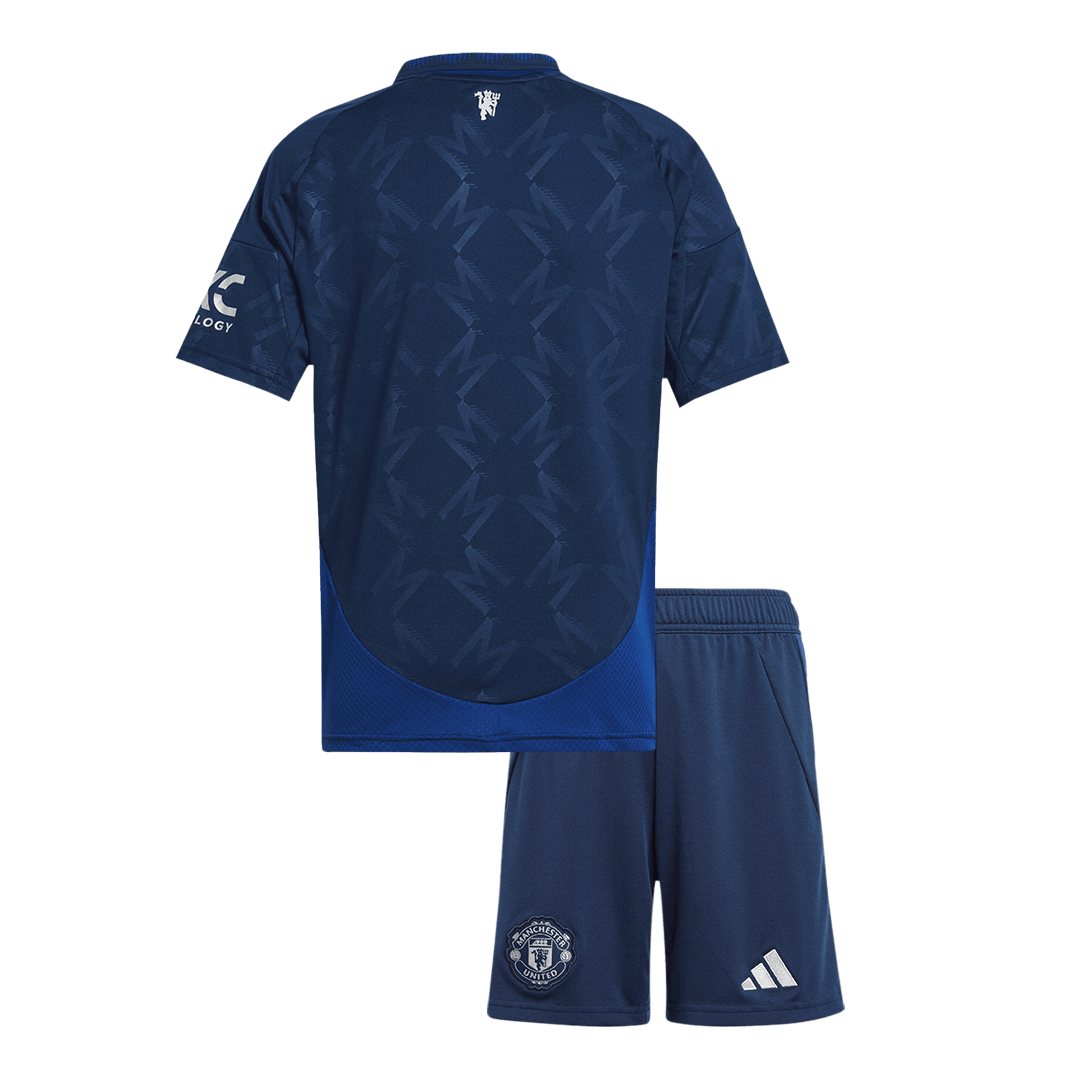 Miniconjunto Manchester United 2024/25 Segunda Equipación Visitante Niño (Camiseta + Pantalón Corto)