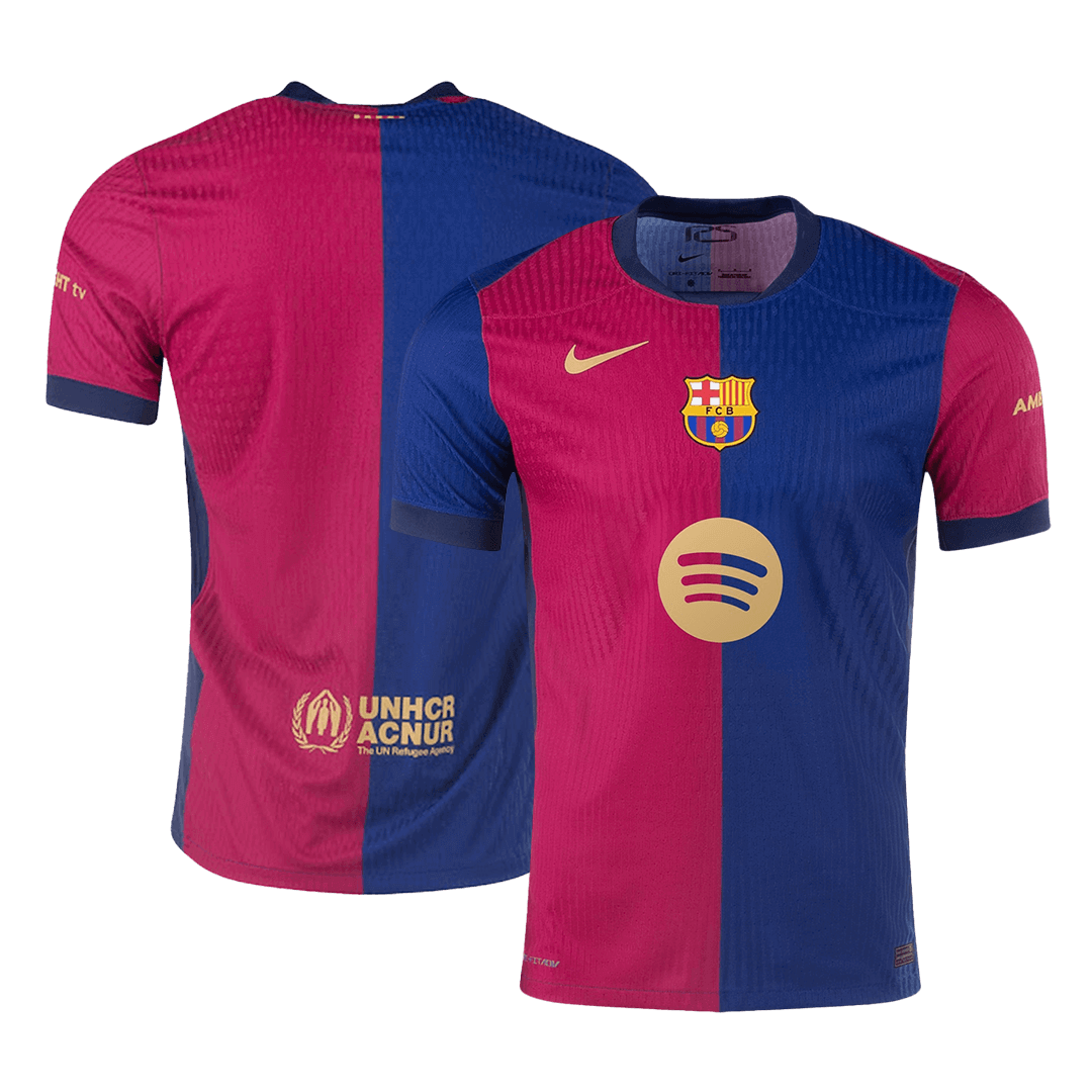 Camiseta Barcelona 2024/25 Primera Equipación Local Hombre (Spotify Logo sin Texto )- Versión Auténtica