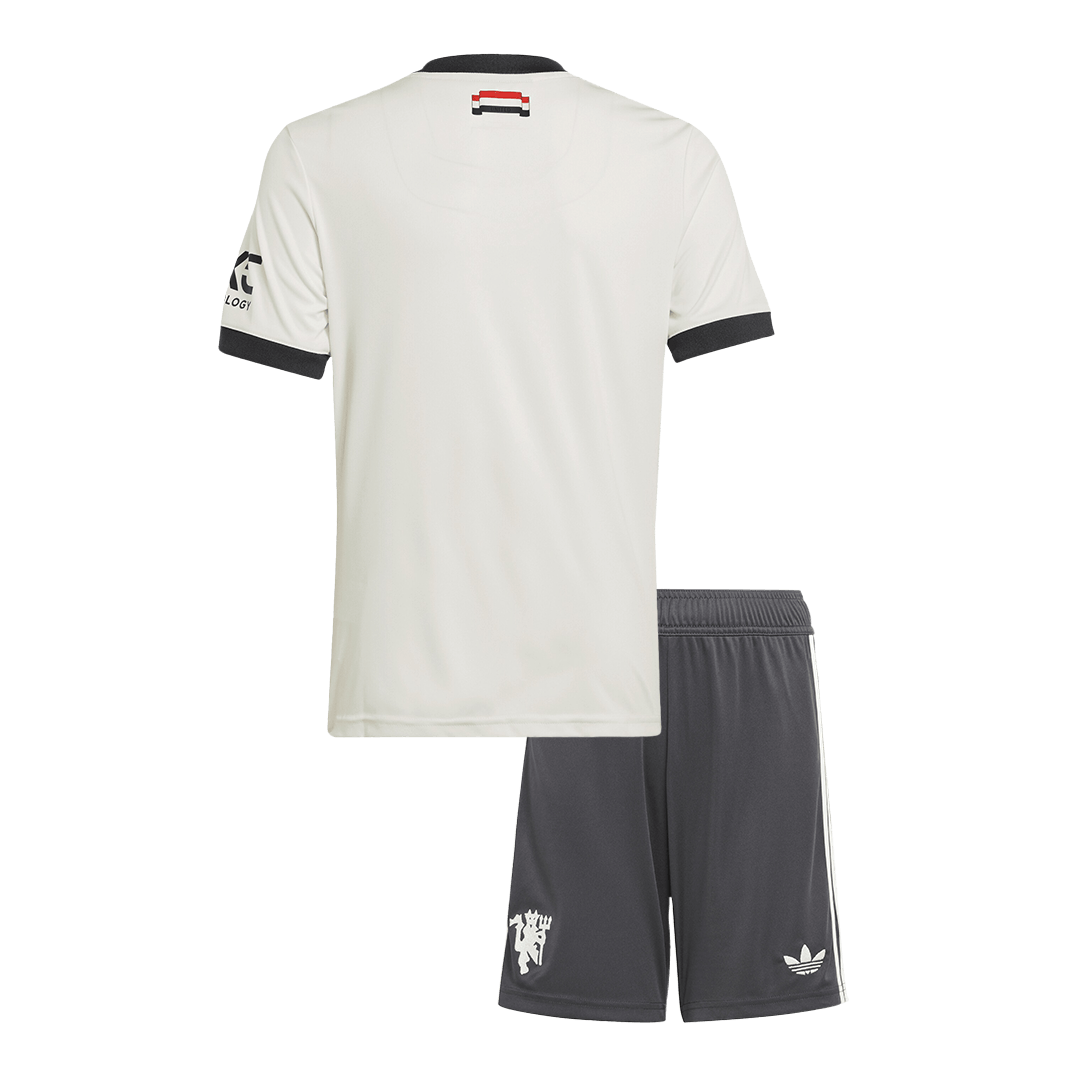 Miniconjunto Manchester United 2024/25 Tercera Equipación Niño (Camiseta + Pantalón Corto) 