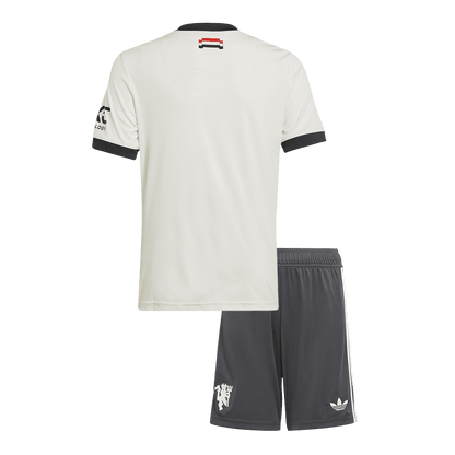 Miniconjunto Manchester United 2024/25 Tercera Equipación Niño (Camiseta + Pantalón Corto) 