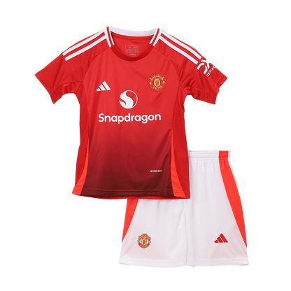 Miniconjunto Manchester United 2024/25 Primera Equipación Local Niño (Camiseta + Pantalón Corto)