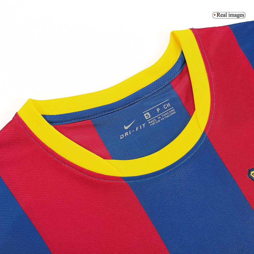 Camiseta Retro 2010/11 Barcelona Primera Equipación Local Hombre - Versión Hincha