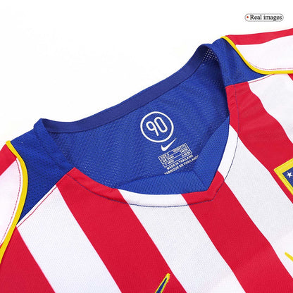 Camiseta Retro 2004/05 Atlético de Madrid Primera Equipación Local Hombre - Versión Hincha