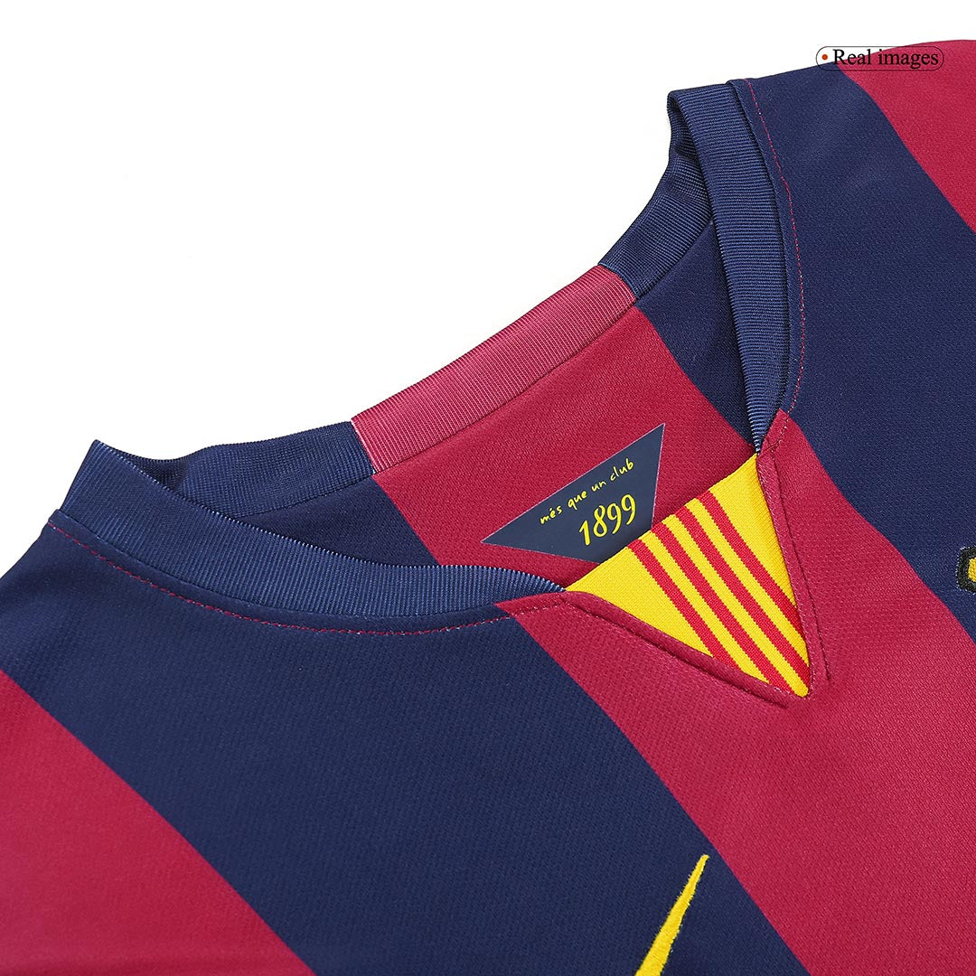 Camiseta Retro 2014/15 Barcelona Primera Equipación Local Hombre - Versión Hincha