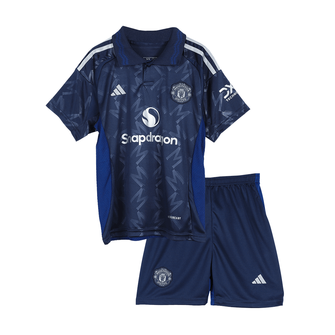 Miniconjunto Manchester United 2024/25 Segunda Equipación Visitante Niño (Camiseta + Pantalón Corto)