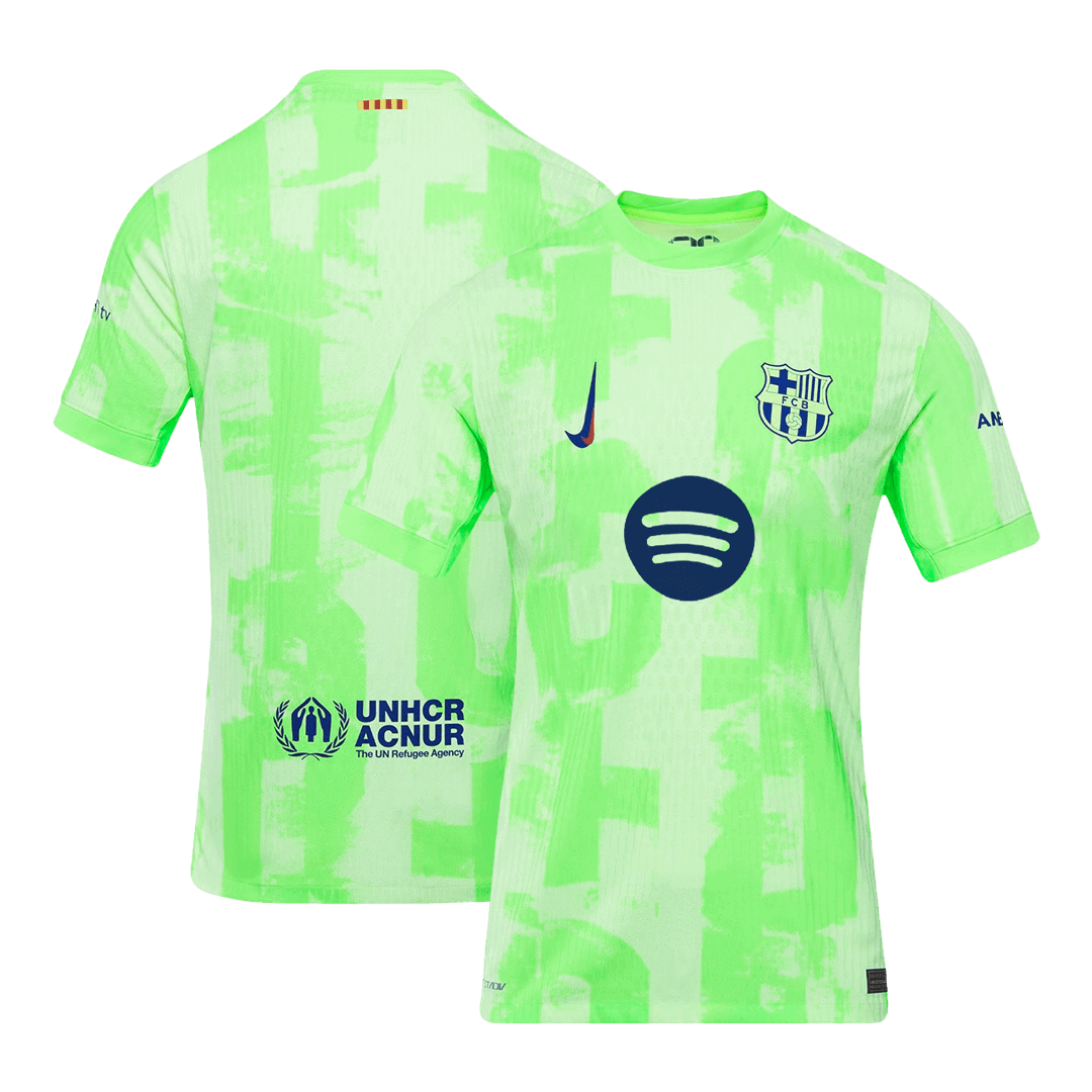 Camiseta Barcelona UCL 2024/25 Tercera Equipación Hombre Spotify Logo Sin Texto - Versión Auténtica