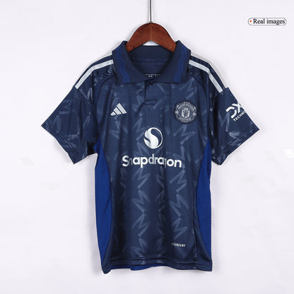 Miniconjunto Manchester United 2024/25 Segunda Equipación Visitante Niño (Camiseta + Pantalón Corto)