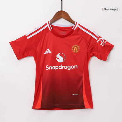 Miniconjunto Manchester United 2024/25 Primera Equipación Local Niño (Camiseta + Pantalón Corto)