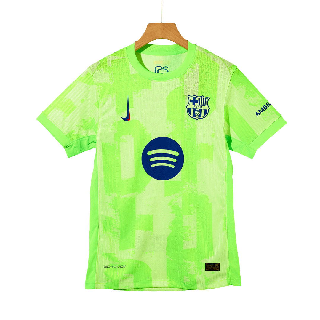 Camiseta Barcelona UCL 2024/25 Tercera Equipación Hombre Spotify Logo Sin Texto - Versión Auténtica