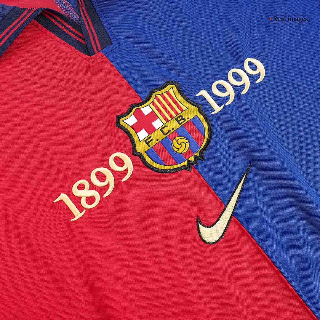 Camiseta Retro 1999/00 Barcelona Primera Equipación Local Hombre - Versión Hincha