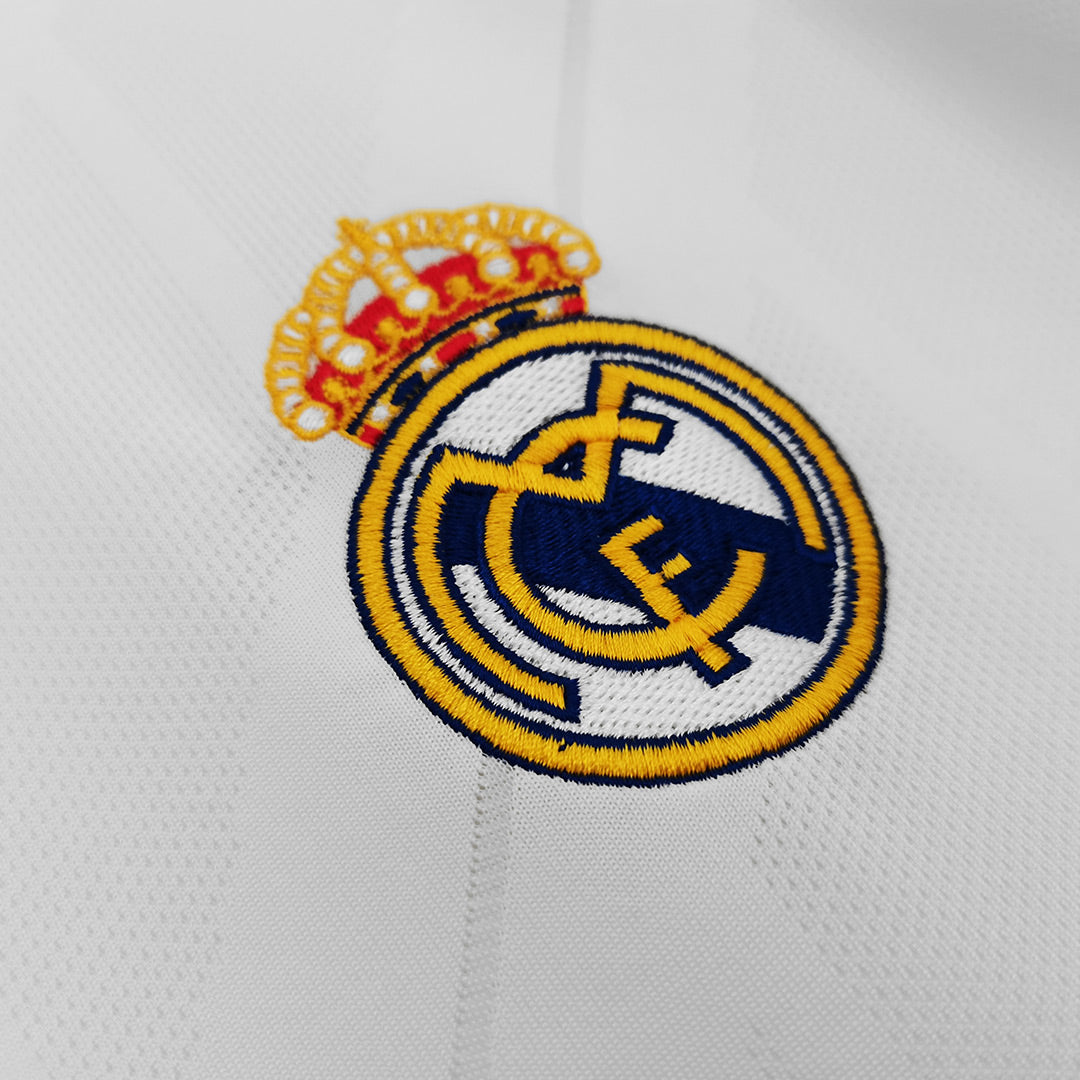 Camiseta Retro 2017/18 Real Madrid Primera Equipación Manga Larga Local Hombre - Versión Hincha