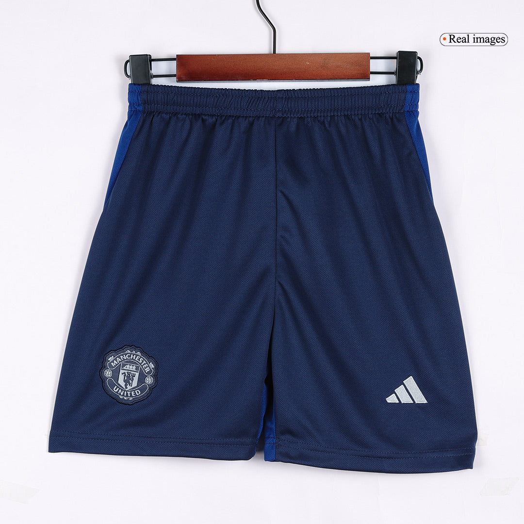 Miniconjunto Manchester United 2024/25 Segunda Equipación Visitante Niño (Camiseta + Pantalón Corto)