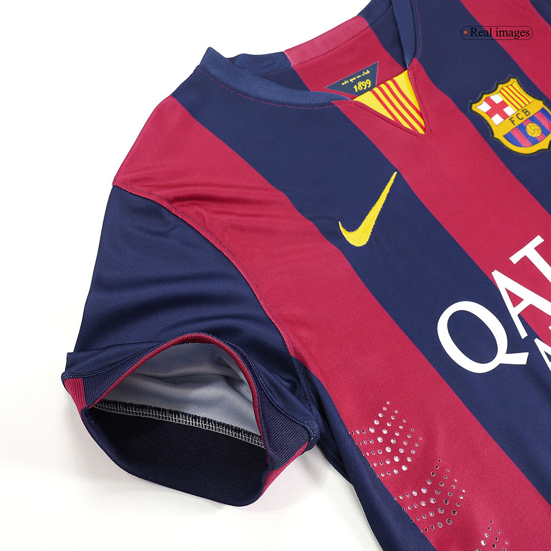 Camiseta Retro 2014/15 Barcelona Primera Equipación Local Hombre - Versión Hincha