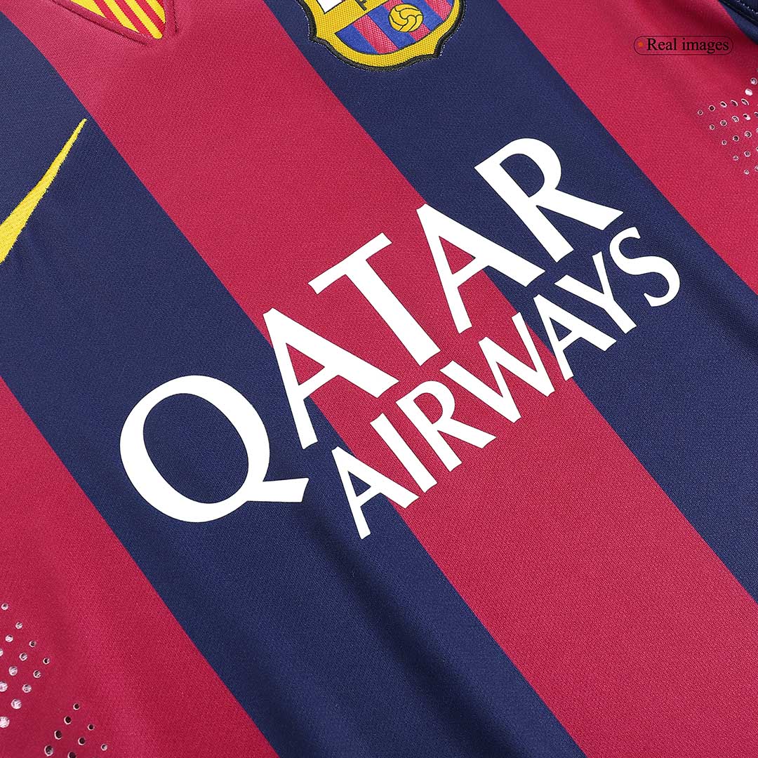 Camiseta Retro 2014/15 Barcelona Primera Equipación Local Hombre - Versión Hincha