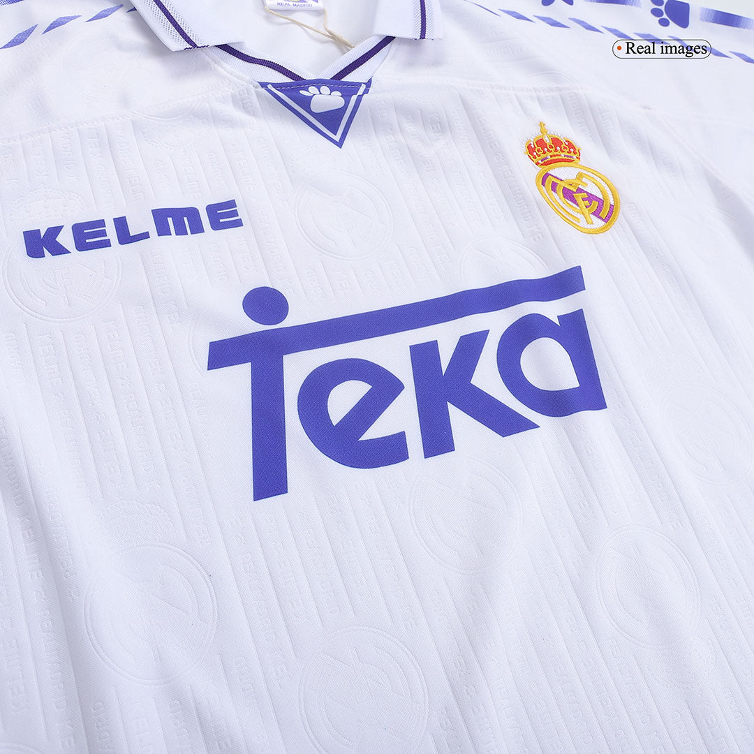 Camiseta Retro 1996/97 Real Madrid Primera Equipación Local Hombre - Versión Hincha