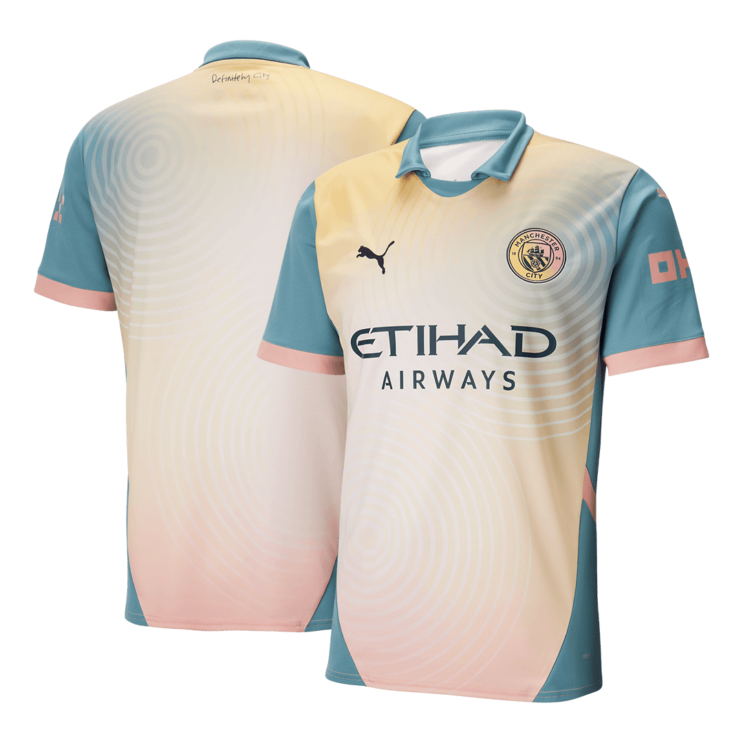 Camiseta Manchester City 2024/25 Cuarta Equipación 'Definitivamente City' Hombre - Versión Hincha