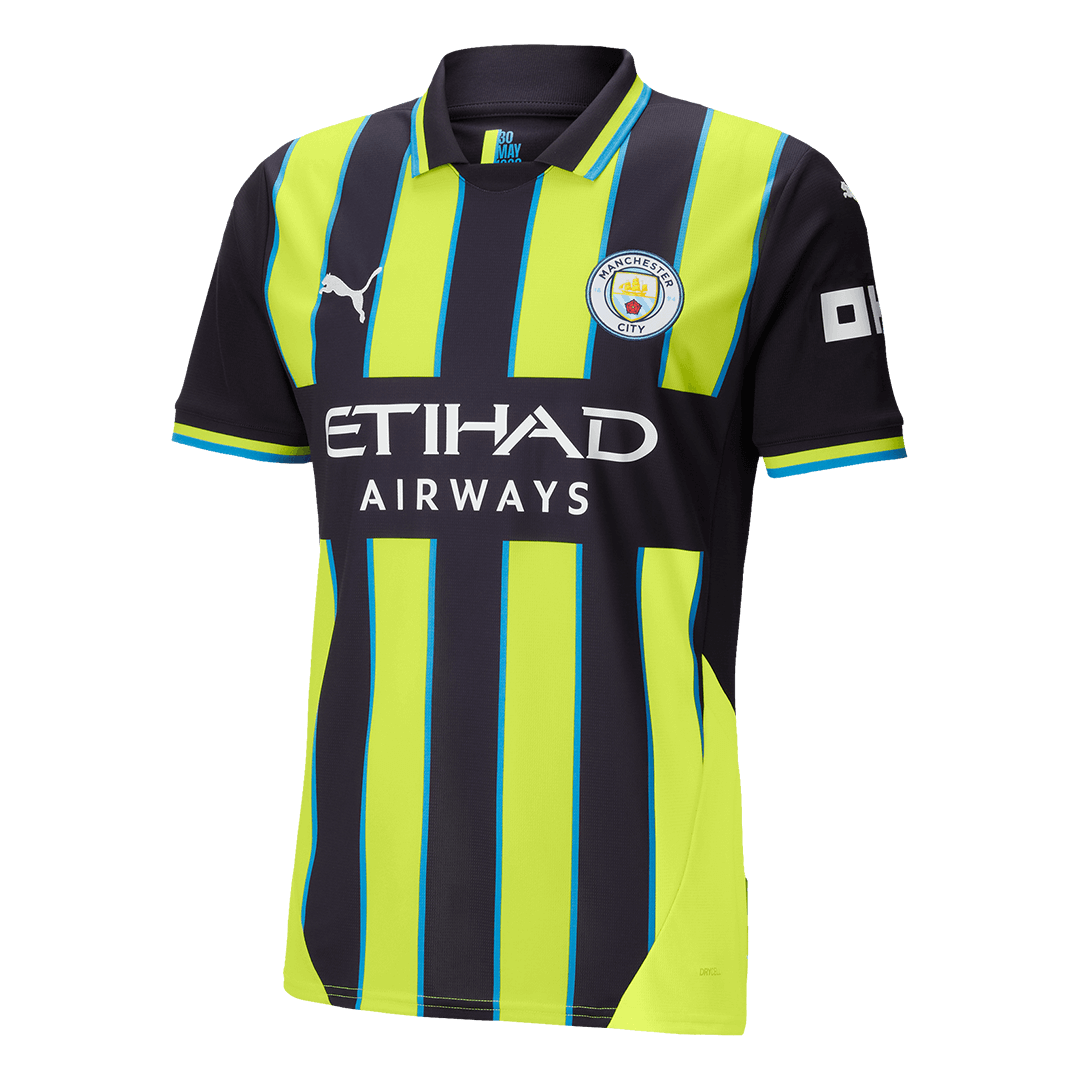 Camiseta Manchester City 2024/25 Segunda Equipación Visitante Hombre - Versión Hincha