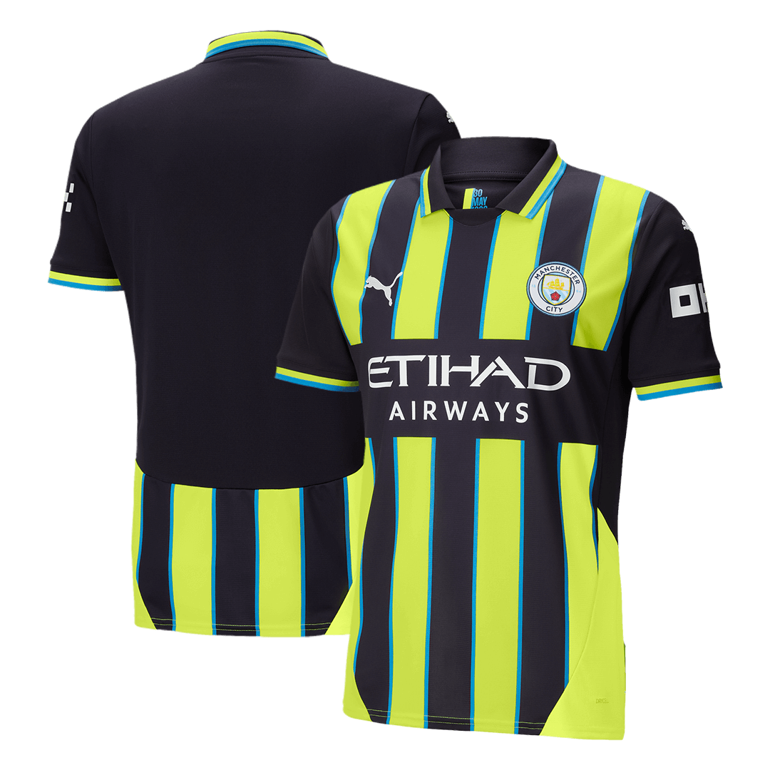 Camiseta Manchester City 2024/25 Segunda Equipación Visitante Hombre - Versión Hincha