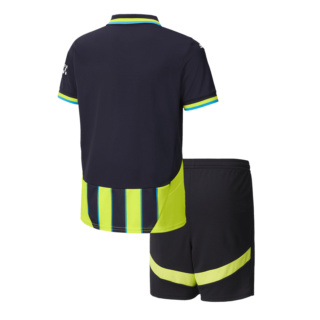 Miniconjunto Manchester City 2024/25 Segunda Equipación Visitante Niño (Camiseta + Pantalón Corto)