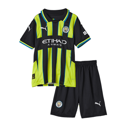 Miniconjunto Manchester City 2024/25 Segunda Equipación Visitante Niño (Camiseta + Pantalón Corto)