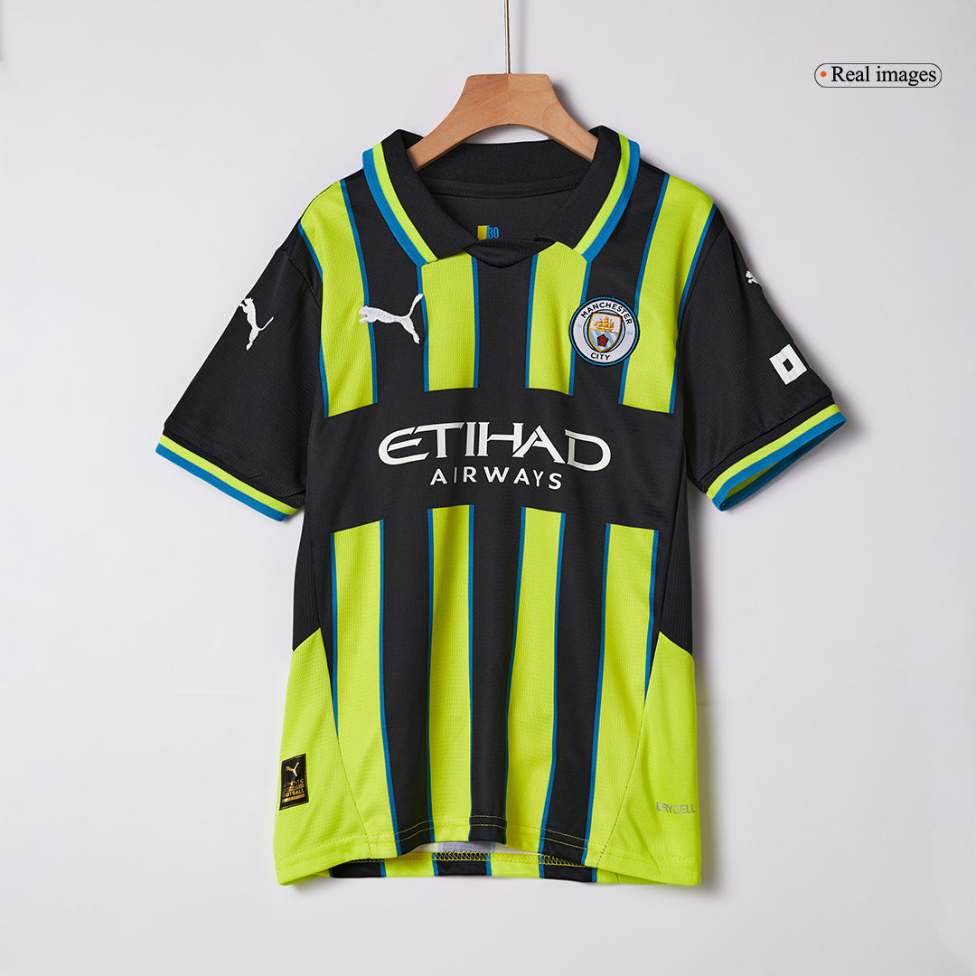 Miniconjunto Manchester City 2024/25 Segunda Equipación Visitante Niño (Camiseta + Pantalón Corto)