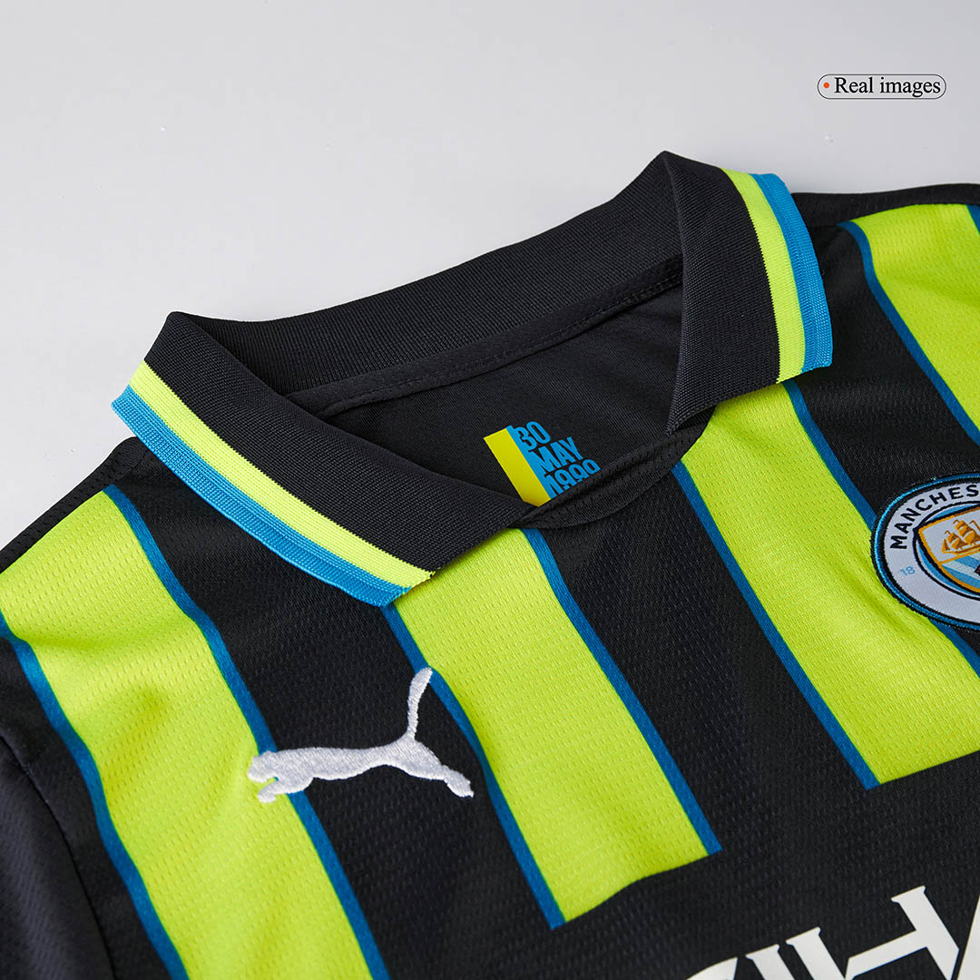 Miniconjunto Manchester City 2024/25 Segunda Equipación Visitante Niño (Camiseta + Pantalón Corto)