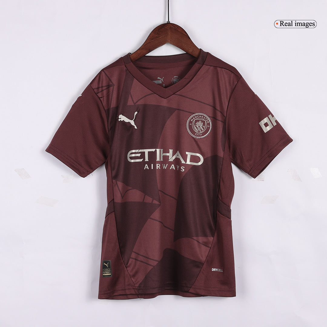 Miniconjunto Manchester City 2024/25 Tercera Equipación Niño (Camiseta + Pantalón Corto)