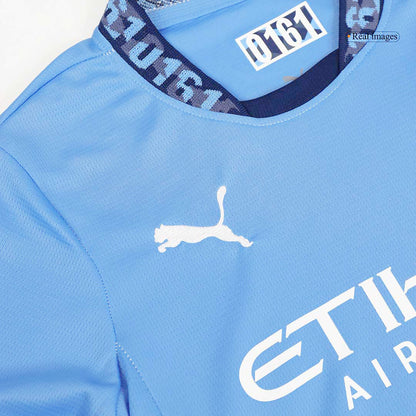 Miniconjunto Manchester City 2024/25 Primera Equipación Local Niño (Camiseta + Pantalón Corto)