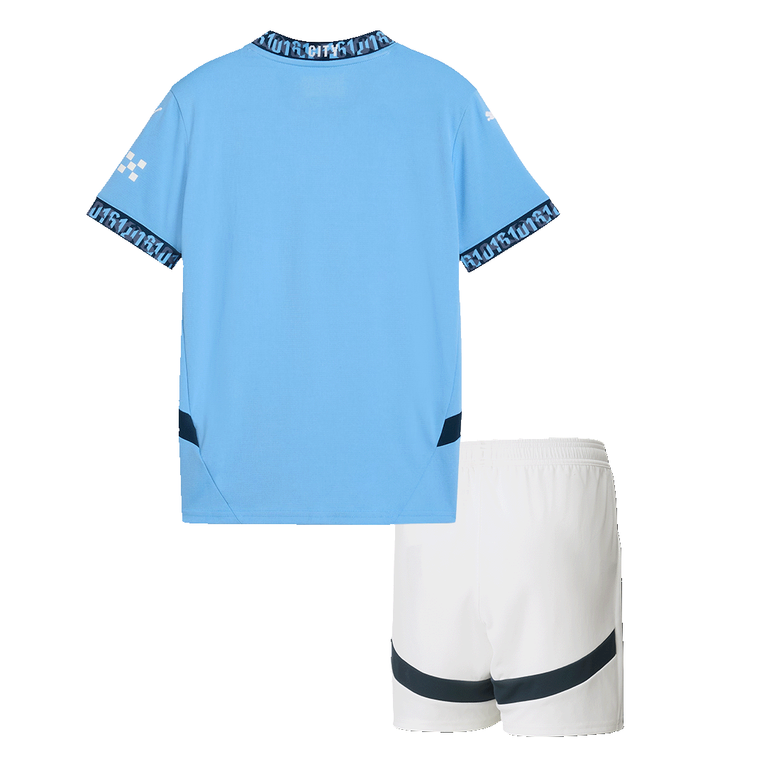 Miniconjunto Manchester City 2024/25 Primera Equipación Local Niño (Camiseta + Pantalón Corto)