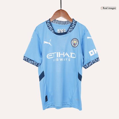 Miniconjunto Manchester City 2024/25 Primera Equipación Local Niño (Camiseta + Pantalón Corto)