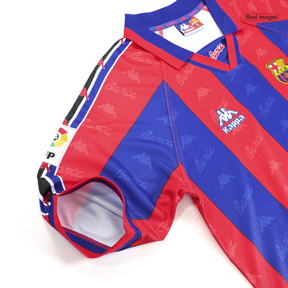 Camiseta Retro 1996/97 Barcelona Primera Equipación Local Hombre - Versión Hincha