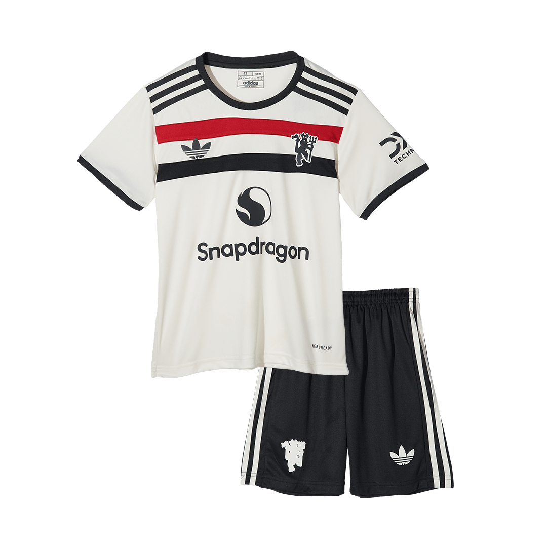 Miniconjunto Manchester United 2024/25 Tercera Equipación Niño (Camiseta + Pantalón Corto) 