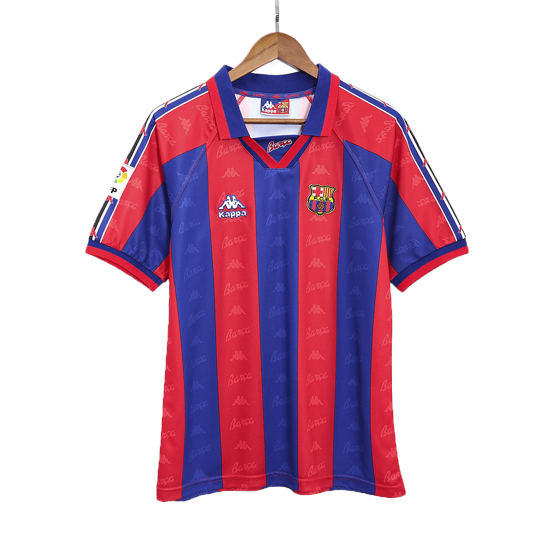 Camiseta Retro 1996/97 Barcelona Primera Equipación Local Hombre - Versión Hincha